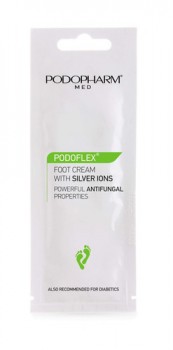 PODOFLEX Крем для ног с ионами серебра/Foot cream with silver ions, 10 мл.